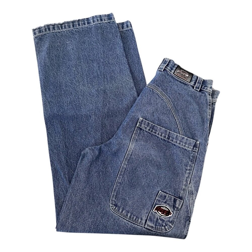 Plugg Vintage Clothing Baggy Jeans Mens 32x33 Wide Leg Denim Y2K Skater